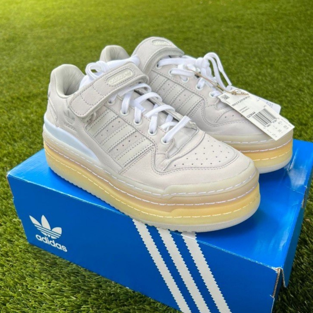 ADIDAS TRIPLE PLATFORUM LOW "CRYSTAL WHITE" - SIZE 7.5 - BRAND NEW